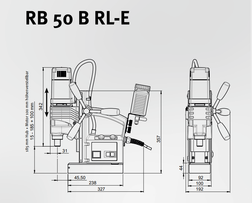 ALFRA Rotabest Metallkernbohrmaschine RB 50B RL-E