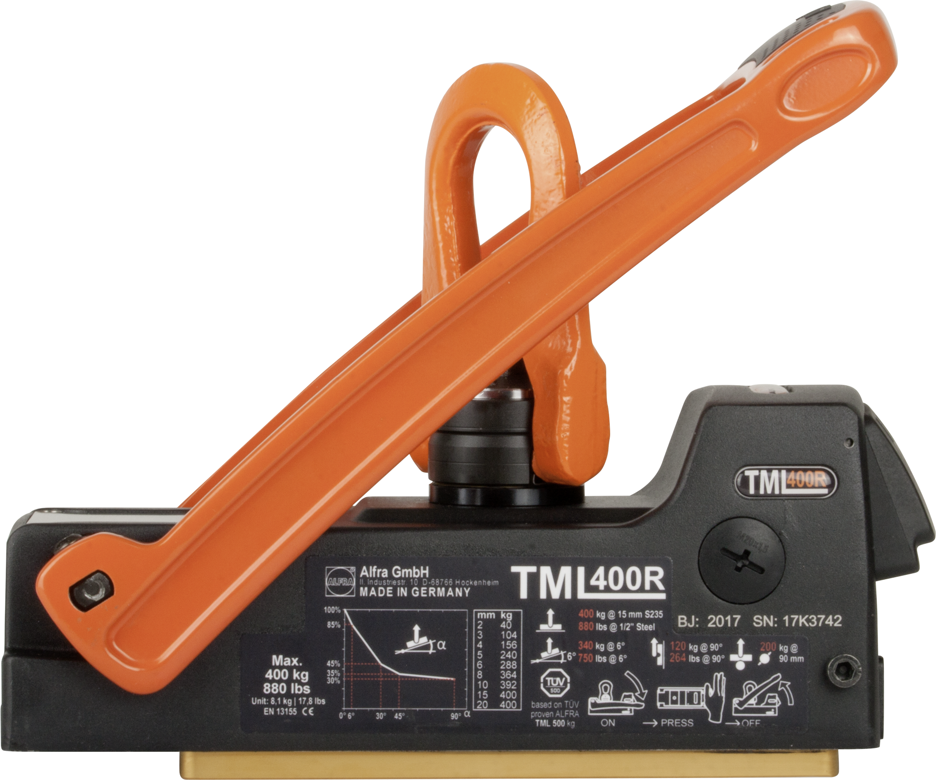 ALFRA Aimant de levage TML 400 R