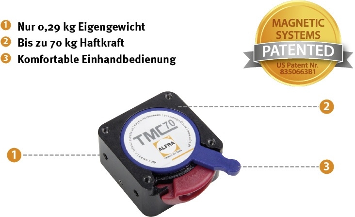 ALFRA Aimant TMC 70