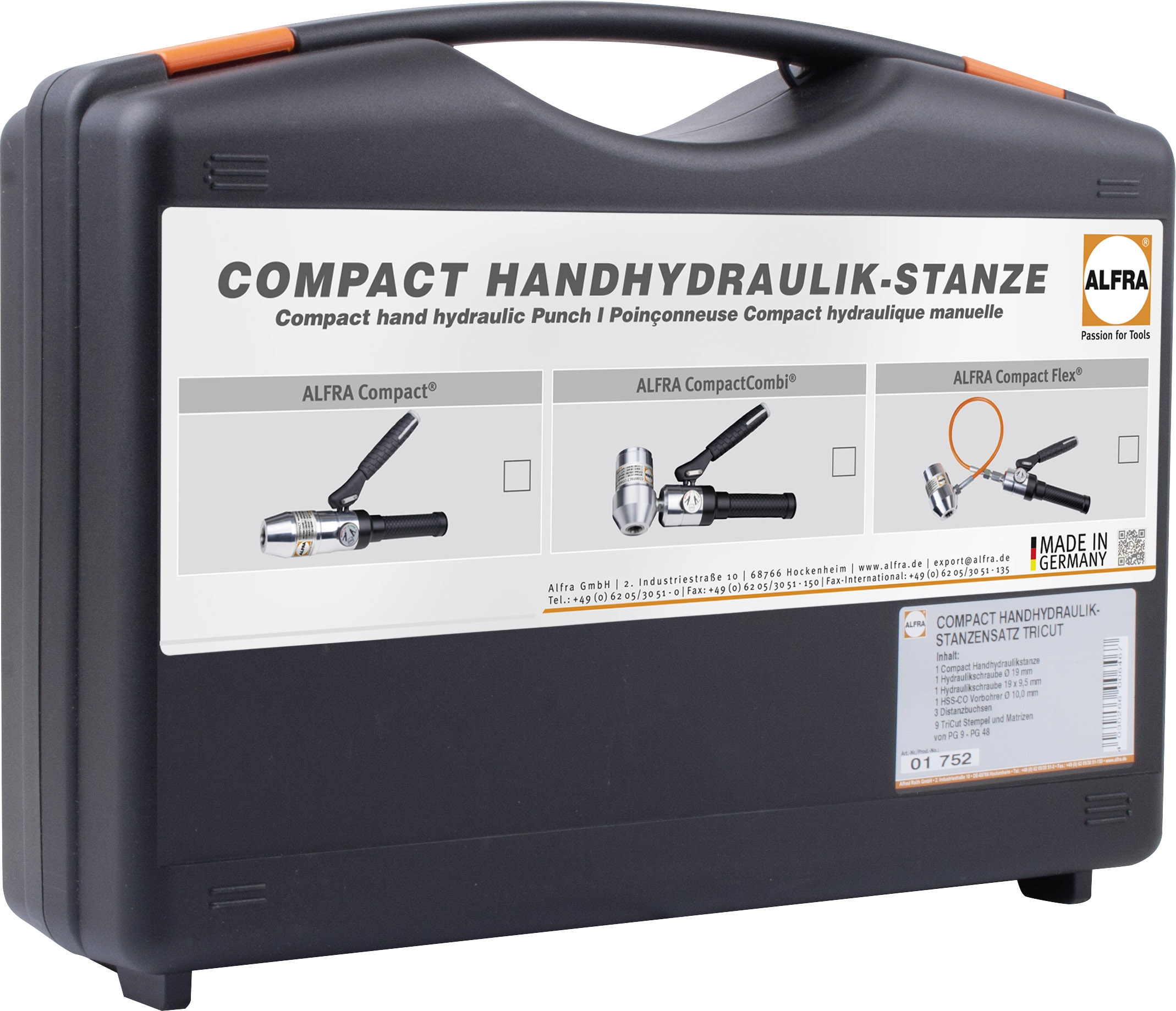 ALFRA Compact™ Jeu hydraulique manuel set TriCut+™ Métrique