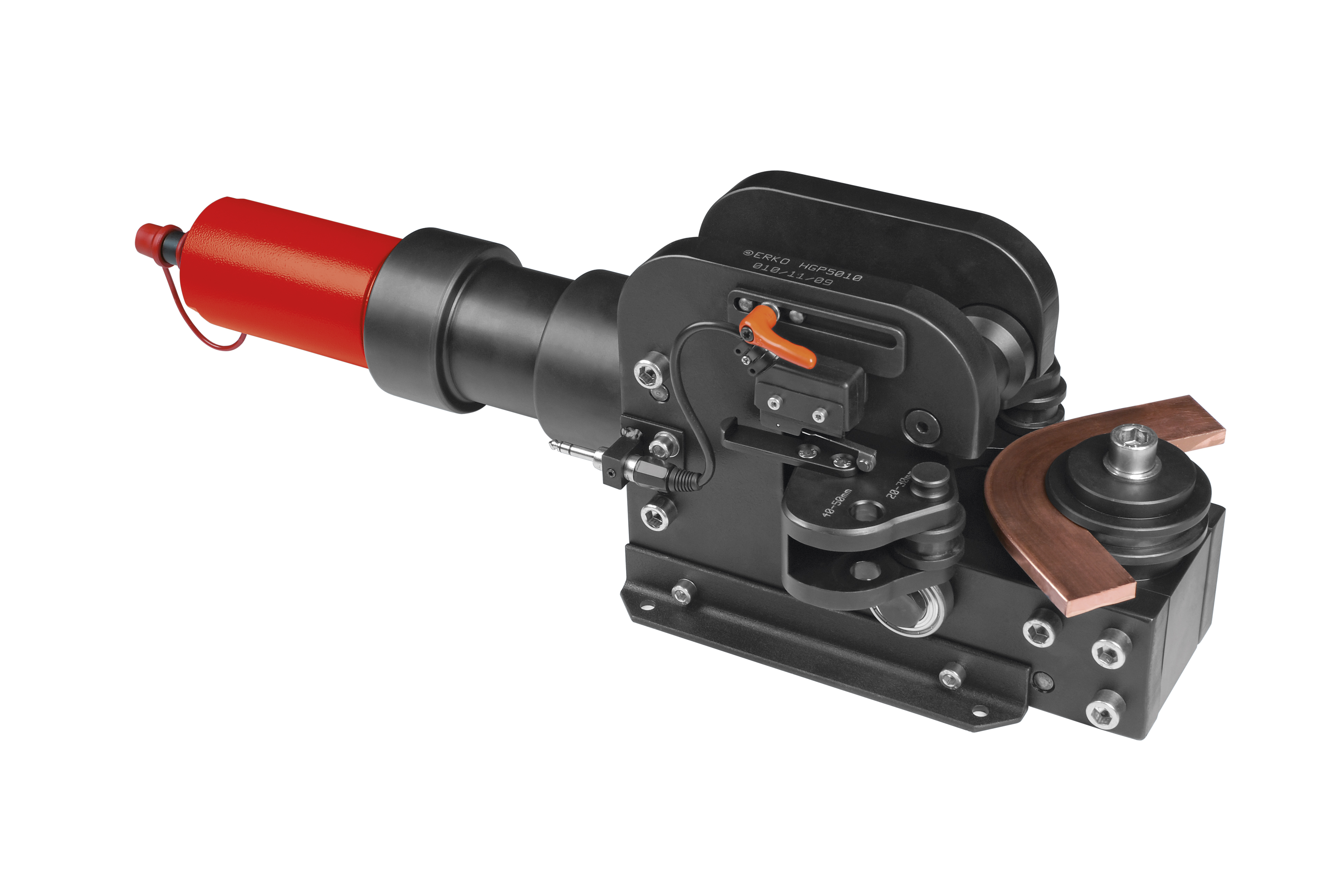Dispositif de pliage transversal pour rail en cuivre ou en aluminium